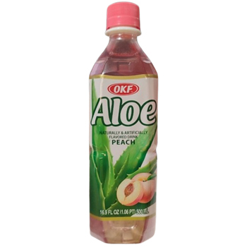 OKF ALOE PEACH FLAVOURED DRINK (500ML)