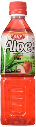 OKF ALOE STRAWBERRY FLAVOURED DRINK (500ML)
