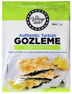 THE VILLAGE DISH AUTHENTIC TURKISH GOZLEME SPINACH & FETA (300G)