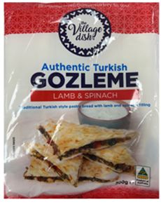 THE VILLAGE DISH AUTHENTIC TURKISH GOZLEME LAMB & SPINACH (300G)