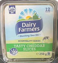 DAIRY FARMERS TASTY CHEDDAR SLICES (250G)