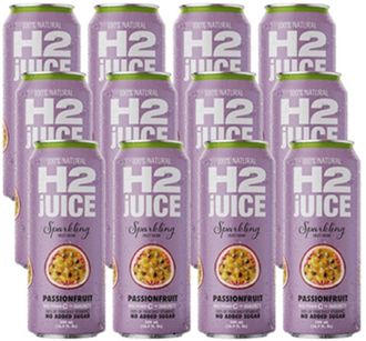H2 JUICE SPARKLING PASSIONFRUIT WATER (12X500ML) BOX H2 JUICE SPARKLING PASSIONFRUIT WATER (12X500ML) BOX