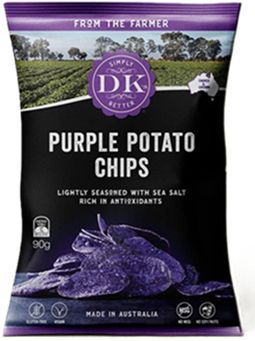 DK PURPLE POTATO CHIPS (90G) DK PURPLE POTATO CHIPS (90G)