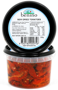 BENINO SUNDRIED TOMATO (250G) BENINO SUNDRIED TOMATO (250G)