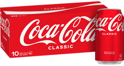 CLASSIC COCA COLA (375ML X 10) BOX