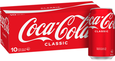 CLASSIC COCA COLA (375ML X 10) BOX CLASSIC COCA COLA (375ML X 10) BOX