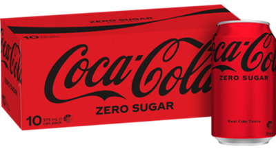 ZERO SUGAR COCA COLA (375ML X 10) BOX