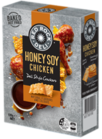RED ROCK DELI HONEY SOY CHICKEN DELI STYLE CRACKERS (135G)