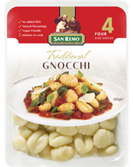SAN REMO TRADITIONAL GNOCCHI (500G) SAN REMO TRADITIONAL GNOCCHI (500G)
