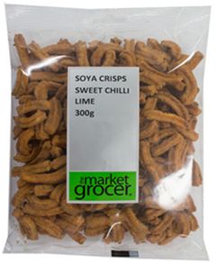 THE MARKET GROCER SOYA CRISPS SWEET CHILLI LIME (300G) THE MARKET GROCER SOYA CRISPS SWEET CHILLI LIME (300G)
