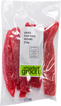 THE MARKET GROCER DRIED PAW PAW SPEARS (250G)