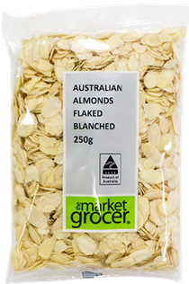 THE MARKET GROCER AUSTRALIAN ALMONDS FLAKED BLANCHED (250G)