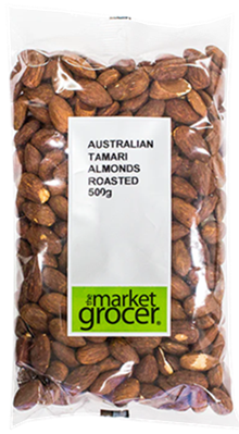 THE MARKET GROCER AUSTRALIAN TAMARI ALMONDS ROASTED (500G) THE MARKET GROCER AUSTRALIAN TAMARI ALMONDS ROASTED (500G)