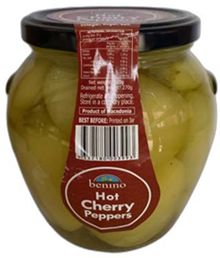 BENINO HOT CHERRY PEPPERS (500g)