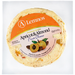 LEMMNOS APRICOT & ALMOND CHEESE (125G)