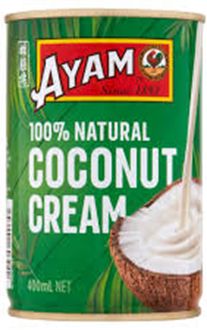 AYAM 100% NATURAL COCONUT CREAM (400ML)