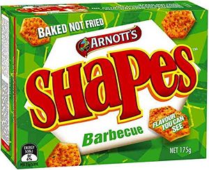 ARNOTT'S SHAPES BARBECUE CRAKER BISCUITS (175g)