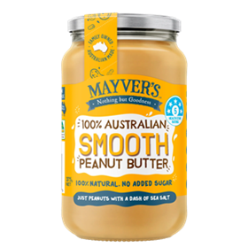 MAYVERS SMOOTH PEANUT BUTTER (375G)