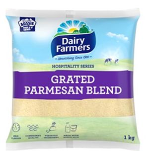 DAIRY FARMERS GRATED PARMESEAN BLEND (1KG) BAG DAIRY FARMERS GRATED PARMESEAN BLEND (1KG) BAG