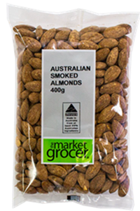 THE MARKET GROCER SMOKED ALMONDS (400G) THE MARKET GROCER SMOKED ALMONDS (400G)