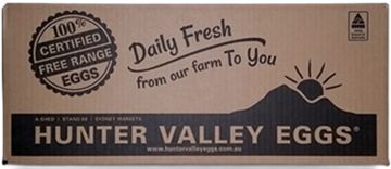 HUNTER VALLEY FREE RANGE EGGS CARTON OF 15 DOZEN (700G)