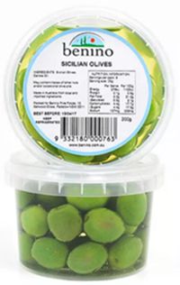 BENINO MARINATED SICILIAN OLIVES (250G)