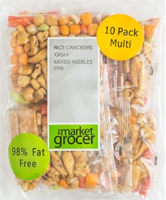 THE MARKET GROCER RICE CRACKERS 'OISHI' MIXED NIBBLES (300G X 10 ) MULTI PACK THE MARKET GROCER RICE CRACKERS 'OISHI' MIXED NIBBLES (300G X 10 ) MULTI PACK