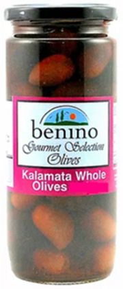 BENINO KALAMATA WHOLE OLIVES 500G BENINO KALAMATA WHOLE OLIVES 500G