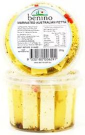 BENINO MARINATED AUSTRALIAN FETTA CHEESE (250G)
