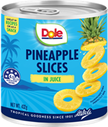 DOLE PINEAPPLE SLICES IN JUICE (432G) DOLE PINEAPPLE SLICES IN JUICE (432G)