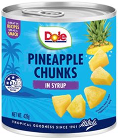 DOLE PINEAPPLE CHUNKS IN SYRUP (439G) DOLE PINEAPPLE CHUNKS IN SYRUP (439G)