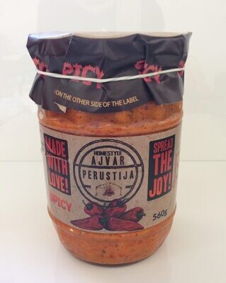 HOMESTYLE AJVAR PERUSTIJA EXTRA SPICY (560G) HOMESTYLE AJVAR PERUSTIJA EXTRA SPICY (560G)