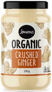 JENSENS ORGANIC CRUSHED GINGER (210G)