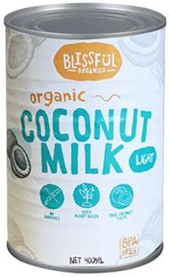 BLISSFUL ORGANIC LIGHT COCONUT MILK (400ML)