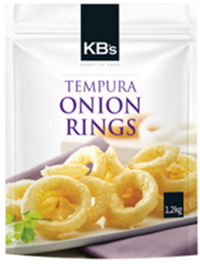 KB'S TEMPURA ONION RINGS (1KG)
