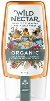 WILD NECTAR ORGANIC RAW AND COMPLETLY NATURAL HONEY SQUEEZE (375G) WILD NECTAR ORGANIC RAW AND COMPLETLY NATURAL HONEY SQUEEZE (375G)
