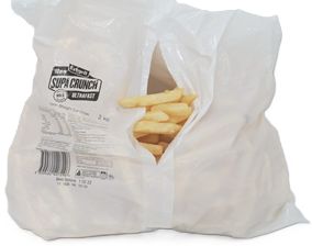 EDGELL SUPA CRUNCH ULRAFAST 10MM STRAIGHT CUT CHIPS (2KG BAG) EDGELL SUPA CRUNCH ULRAFAST 10MM STRAIGHT CUT CHIPS (2KG BAG)