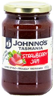 JOHNNO'S TASMANIA STRAWBERRY JAM (450G)
