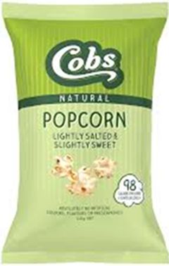 COBS NATURAL POPCORNN LIGHTLY SALTED SLIGHTY SWEET (120G)