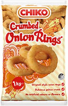 CHIKO CRUMBED ONION RINGS (1KG) BAG