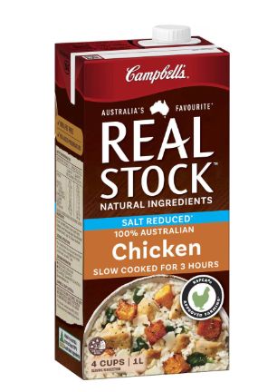 CAMPBELLS REAL STOCK SALT REDUCED CHICKEN (1L) CAMPBELLS REAL STOCK SALT REDUCED CHICKEN (1L)