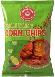 SONORA FOODS CHILLI & LIME CORN CHIPS (200G) SONORA FOODS CHILLI & LIME CORN CHIPS (200G)