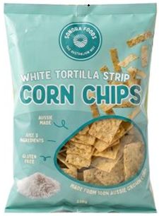 SONORA FOODS WHITE TORTILLA STRIP CORN CHIPS (200G)