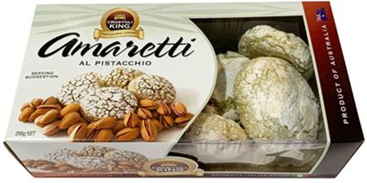 CROSTOLI KING PISTACHIO AMARETTI (200G) CROSTOLI KING PISTACHIO AMARETTI (200G)