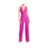 Aidan by Aidan Mattox Women&#39;s Plunging Sleeveless Jumpsuit