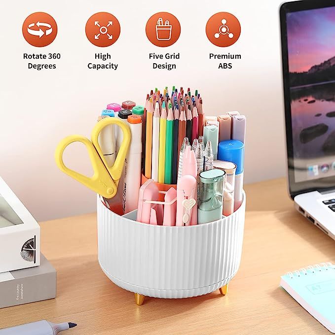 Desk Pencil Holder (Rotating)