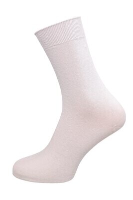 Socken ohne Naht aus 100% Baumwolle - glatt gestrickt - weiß - 5er Pack