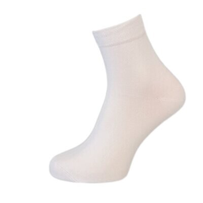 Kurzschaft-Socken Komfortbund "ohne Gummi"- weiß - 2er Pack