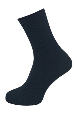 Socken ohne Naht aus 100% Baumwolle - glatt gestrickt - schwarz - 5er Pack