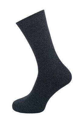 Business-Socken ohne Naht - Gr. 47/50 - anthrazit - 3er Pack